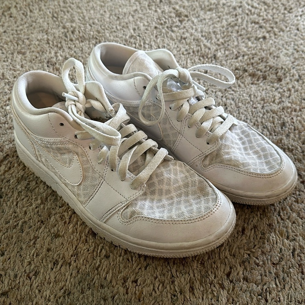Nike Jordan white mesh